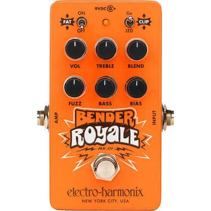 Electro Harmonix Bender Royale Germanium Fuzz Pedal - Orange