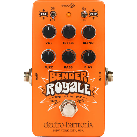 Electro Harmonix Bender Royale Germanium Fuzz Pedal - Orange