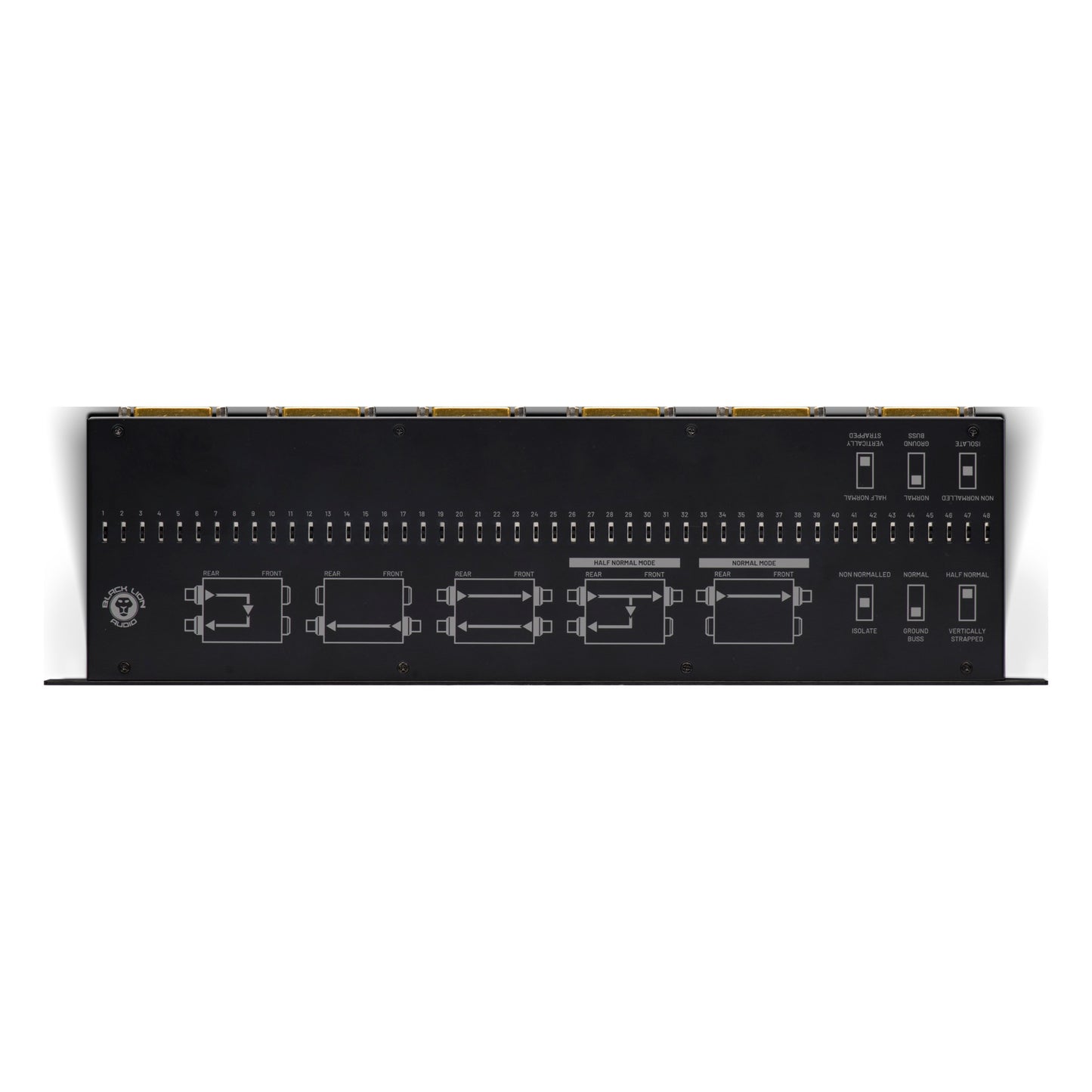 Black Lion Audio PBR TT  96-Point Gold-Plated TT/ DB25Patchbay
