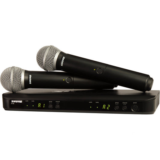 Shure BLX288/SM58 Dual Channel Wireless Handheld Mic System - J11 Band