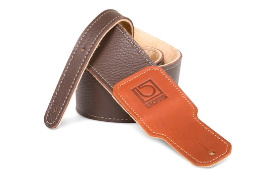 Boss BSL-25-BRN 2.5" Brown Premium Leather Guitar Strap