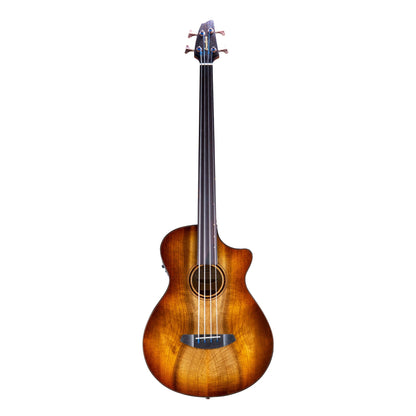 Breedlove Pursuit Exotic S Concerto Amber Fretless CE Acoustic Electric Bass