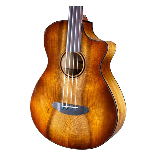 Breedlove Pursuit Exotic S Concerto Amber Fretless CE Acoustic Electric Bass