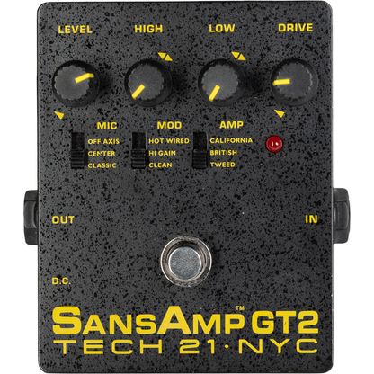 Tech 21 SansAmp GT2 Tube Amp Emulator Pedal