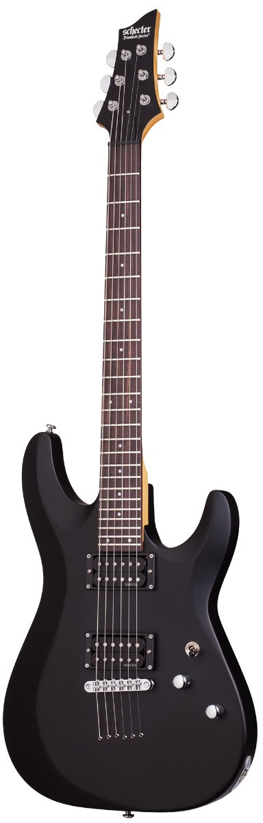 Schecter C-6 Deluxe Electric Guitar in Satin Black