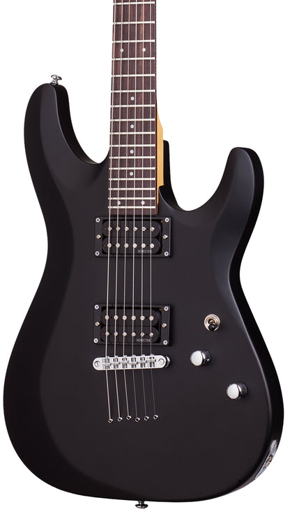 Schecter C-6 Deluxe Electric Guitar in Satin Black