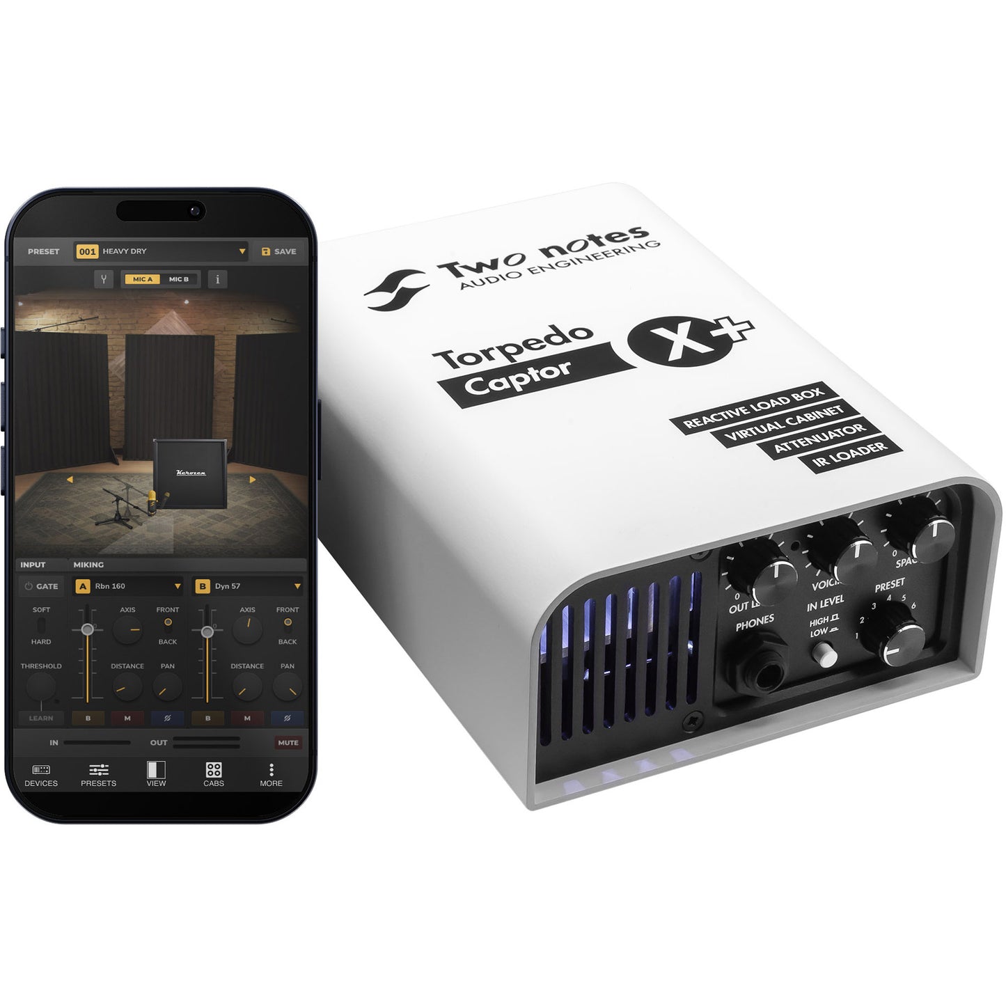 Two Notes Engineering Torpedo Captor X+ 8 Ohm Compact Reactive Load Box