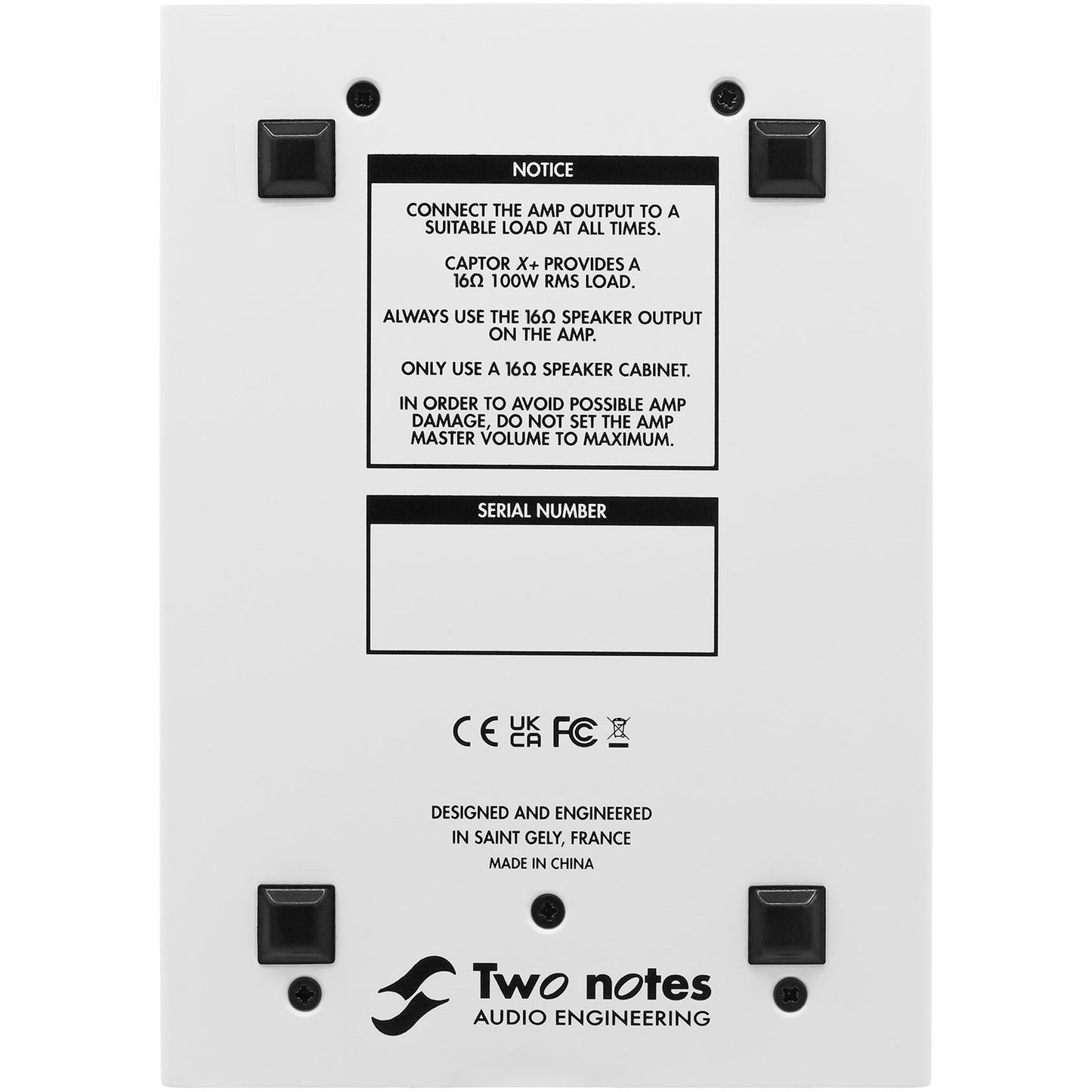 Two Notes Engineering Torpedo Captor X+ 16 Ohm Compact Reactive Load Box