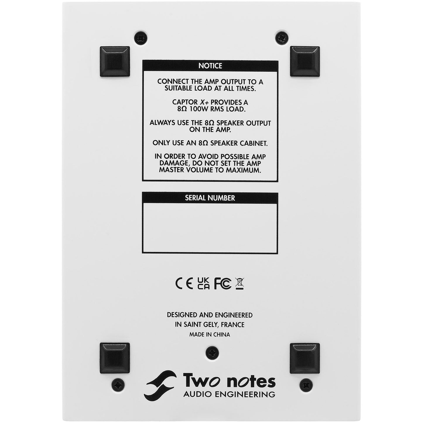 Two Notes Engineering Torpedo Captor X+ 8 Ohm Compact Reactive Load Box