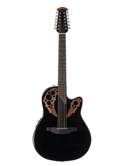 Ovation CE4412-5 Celebrity Elite Mid Depth Acoustic Electric Guitar - Black
