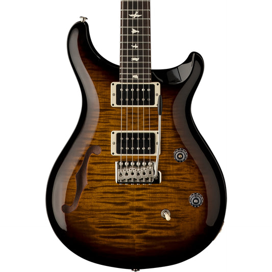 PRS CE 24 Semi-Hollow Electric Guitar in Black Amber w/ Gig Bag