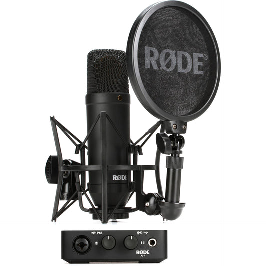 Rode Complete Studio Kit: NT1 Studio Microphone & AI-1 Audio Interface