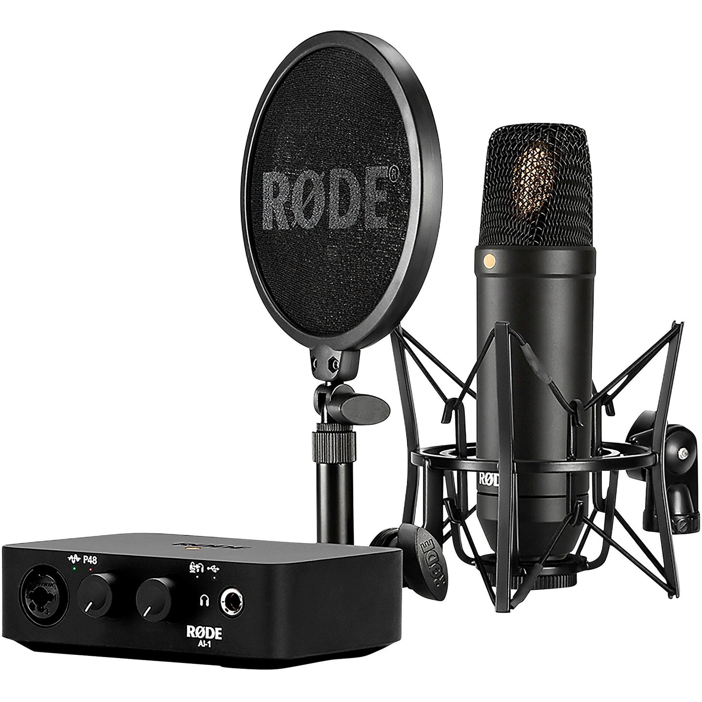 Rode Complete Studio Kit: NT1 Studio Microphone & AI-1 Audio Interface