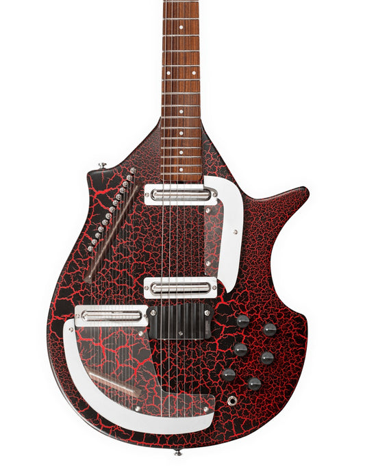 Danelectro Coral Sitar in Red Crackle
