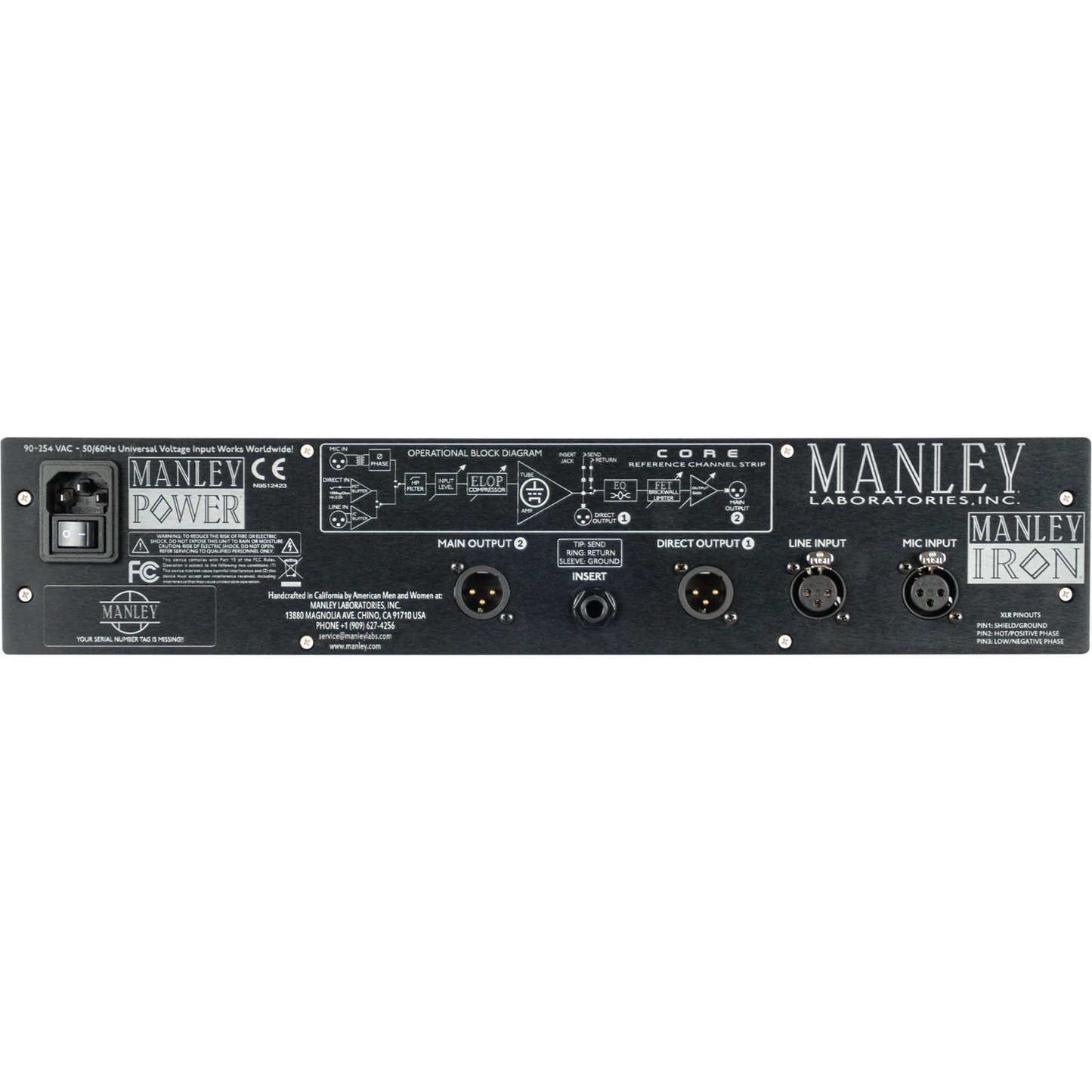 Manley Labs CORE Channel Strip with Microphone and Preamp ELOP Compressor
