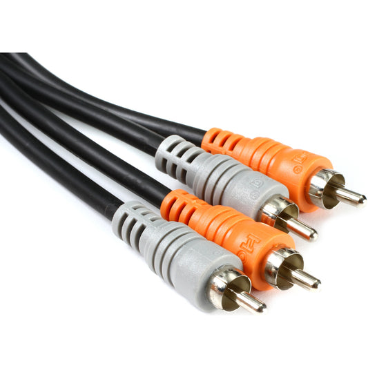 Hosa CRA-202 Stereo Interconnect, Dual RCA to Same, 2m