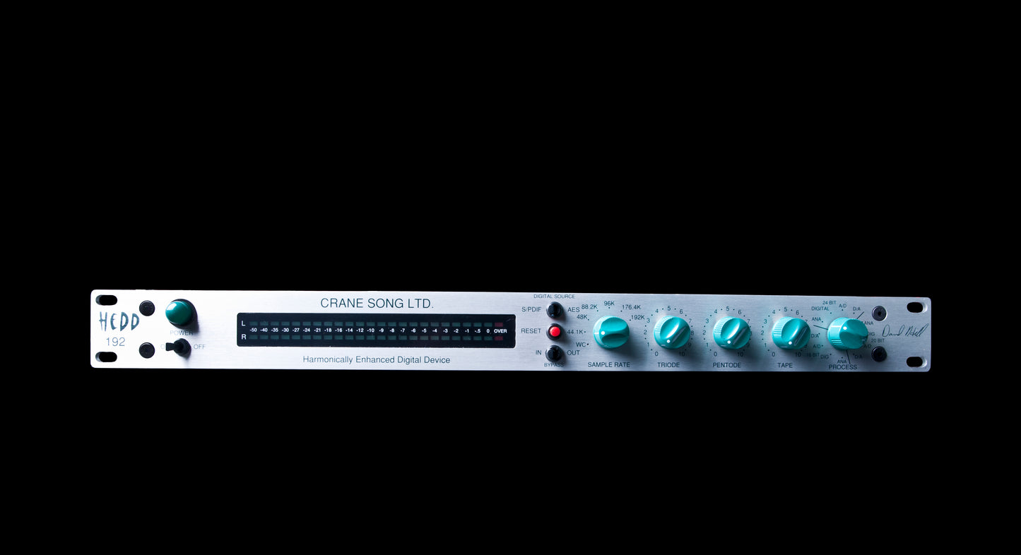 Crane Song HEDD 192 - 24-Bit AD and DA Converter with DSP Tube A