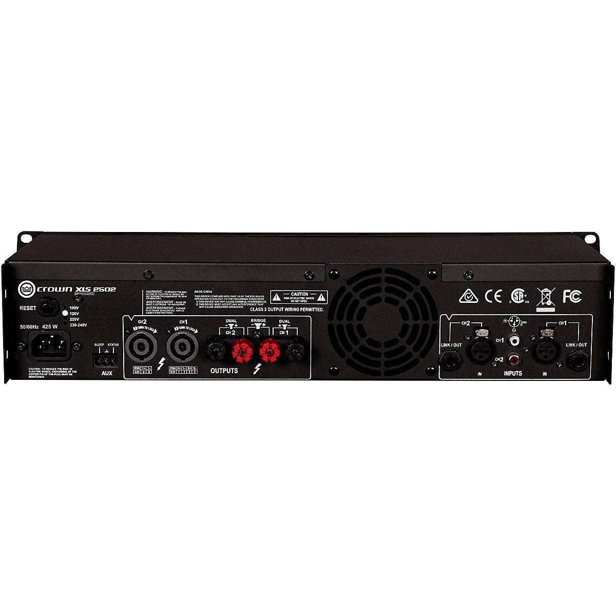 Crown XLS2502 Two-Channel, 775W At 4Ω Power Amplifier