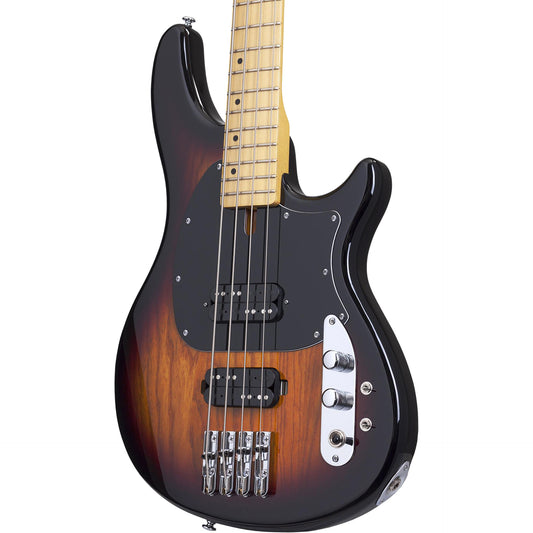 Schecter CV-4 4 String Electric Bass in 3 Tone Sunburst