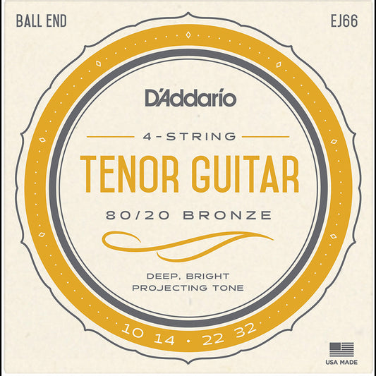 D'Addario EJ66 80/20 Bronze wound Tenor Guitar Strings