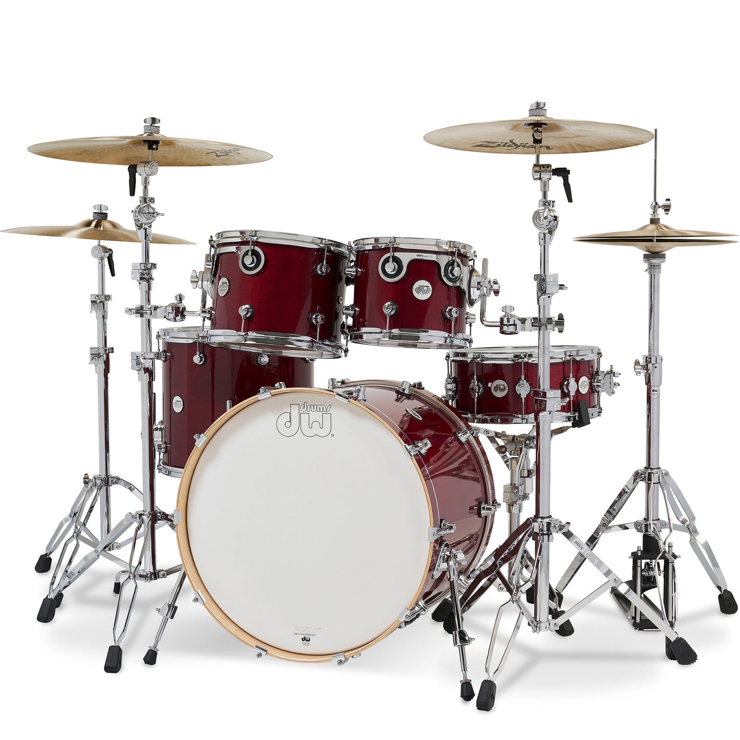 Drum Workshop Design Series 4-Piece Shell Pack - Cherry Stain