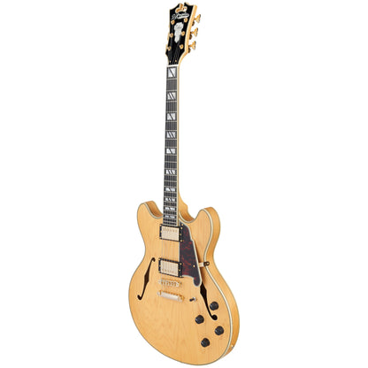 D'Angelico Deluxe DC Semi-hollowbody Electric Guitar - Satin Honey