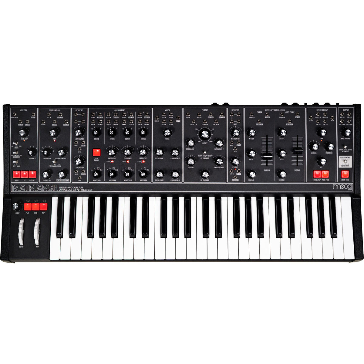 Moog Matriarch 4-Note Paraphonic Analog Synthesizer, Dark Edition