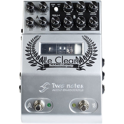 Two Notes LeClean 2-Channel U.S. Tones Tube Preamp Pedal