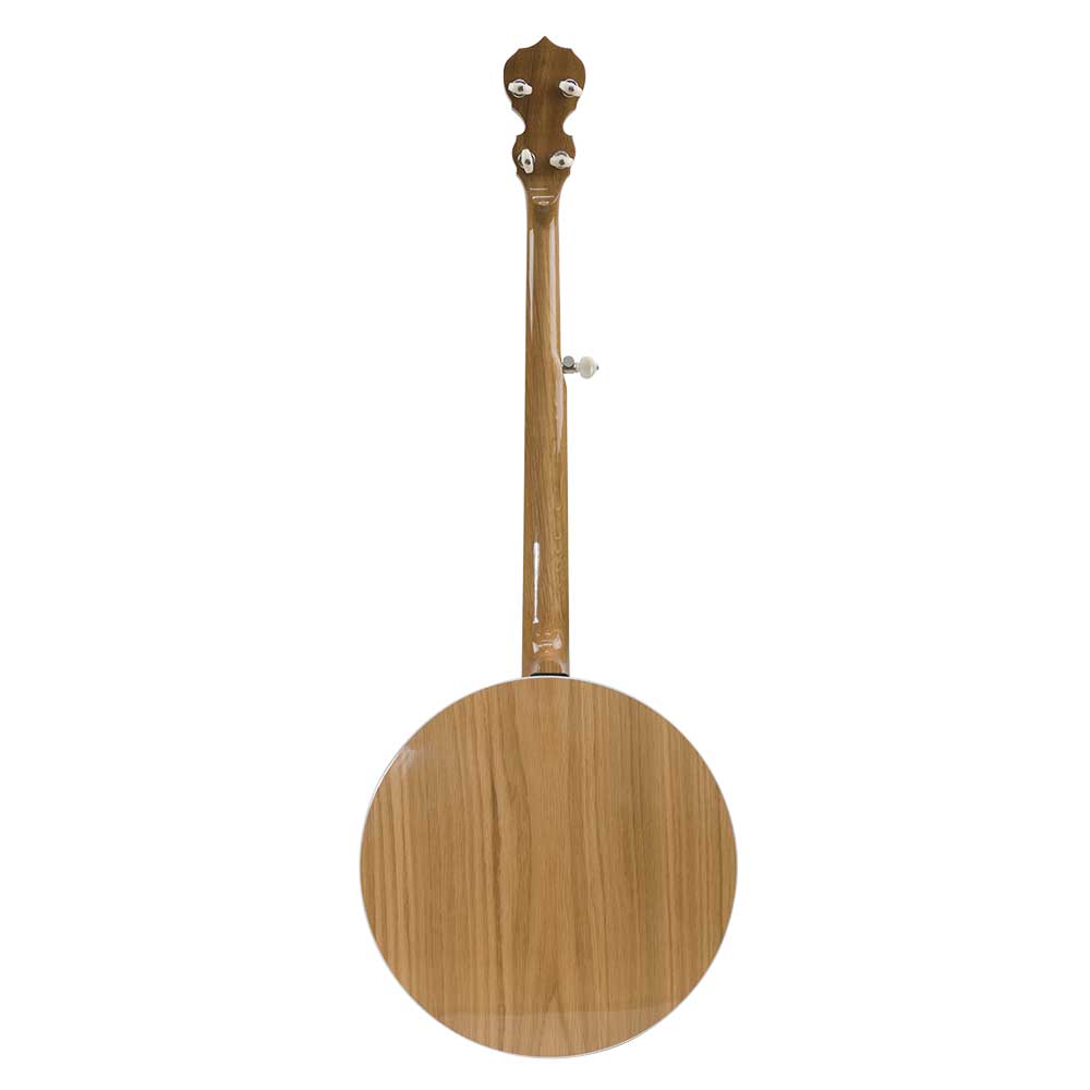 Deering White Lotus 5 String Banjo w/ Case