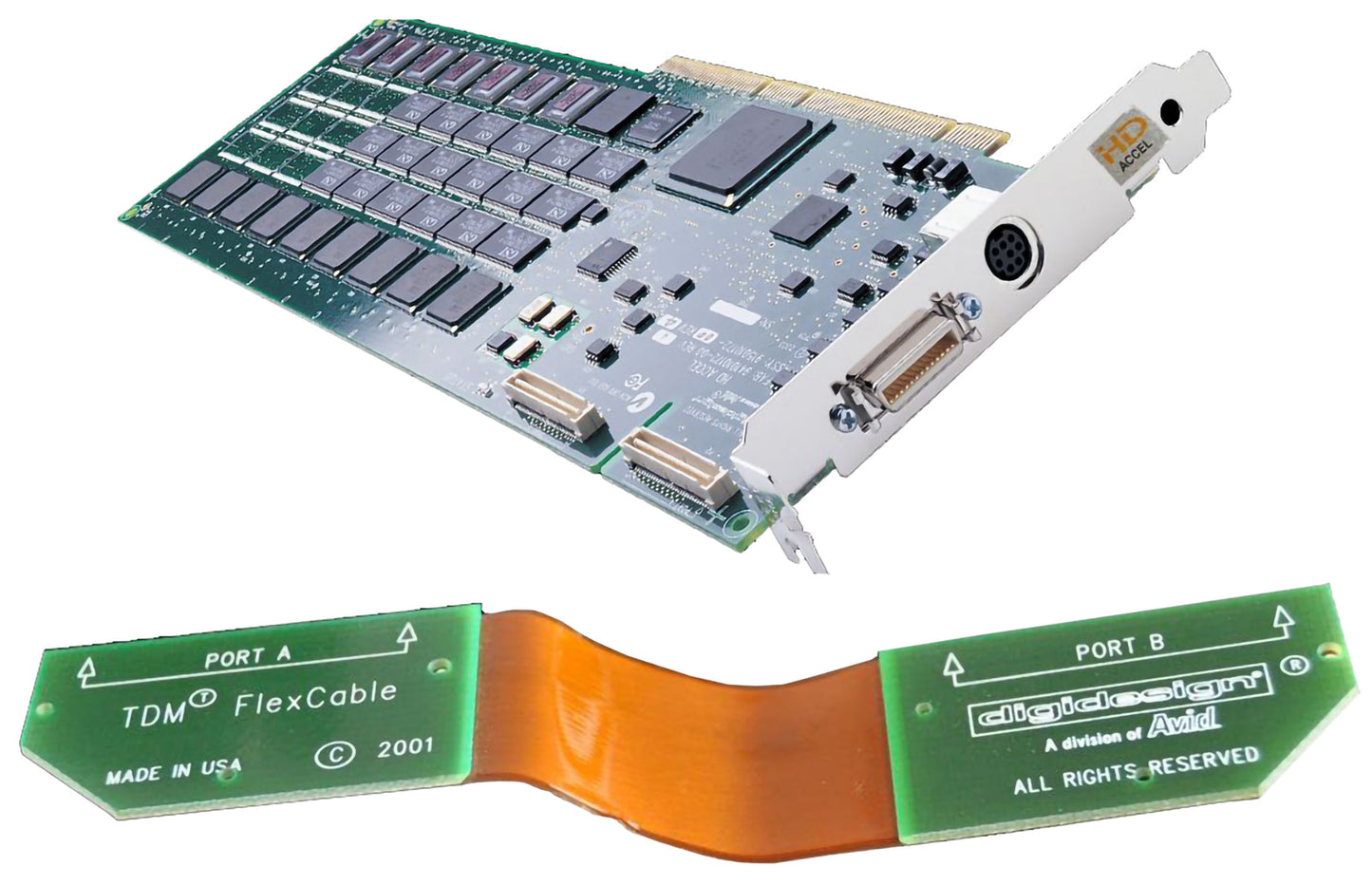Digidesign Pro Tools Used Accel Card PCI With New Flex Cable