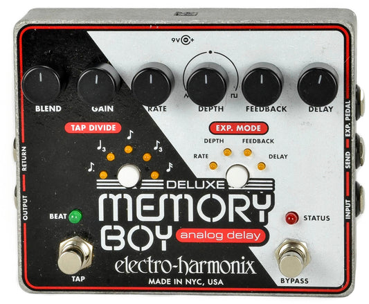 Electro Harmonix Deluxe Memory Boy Tap Tempo Analog Delay Pedal