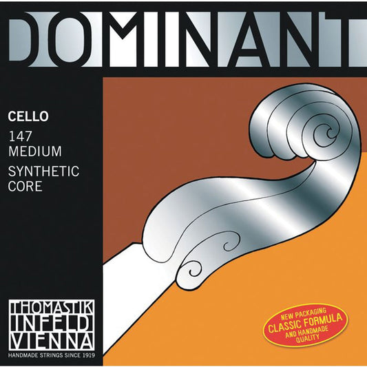 Thomastik Infeld Dominant 147 Set Synthetic Core 4/4 Medium cello Strings