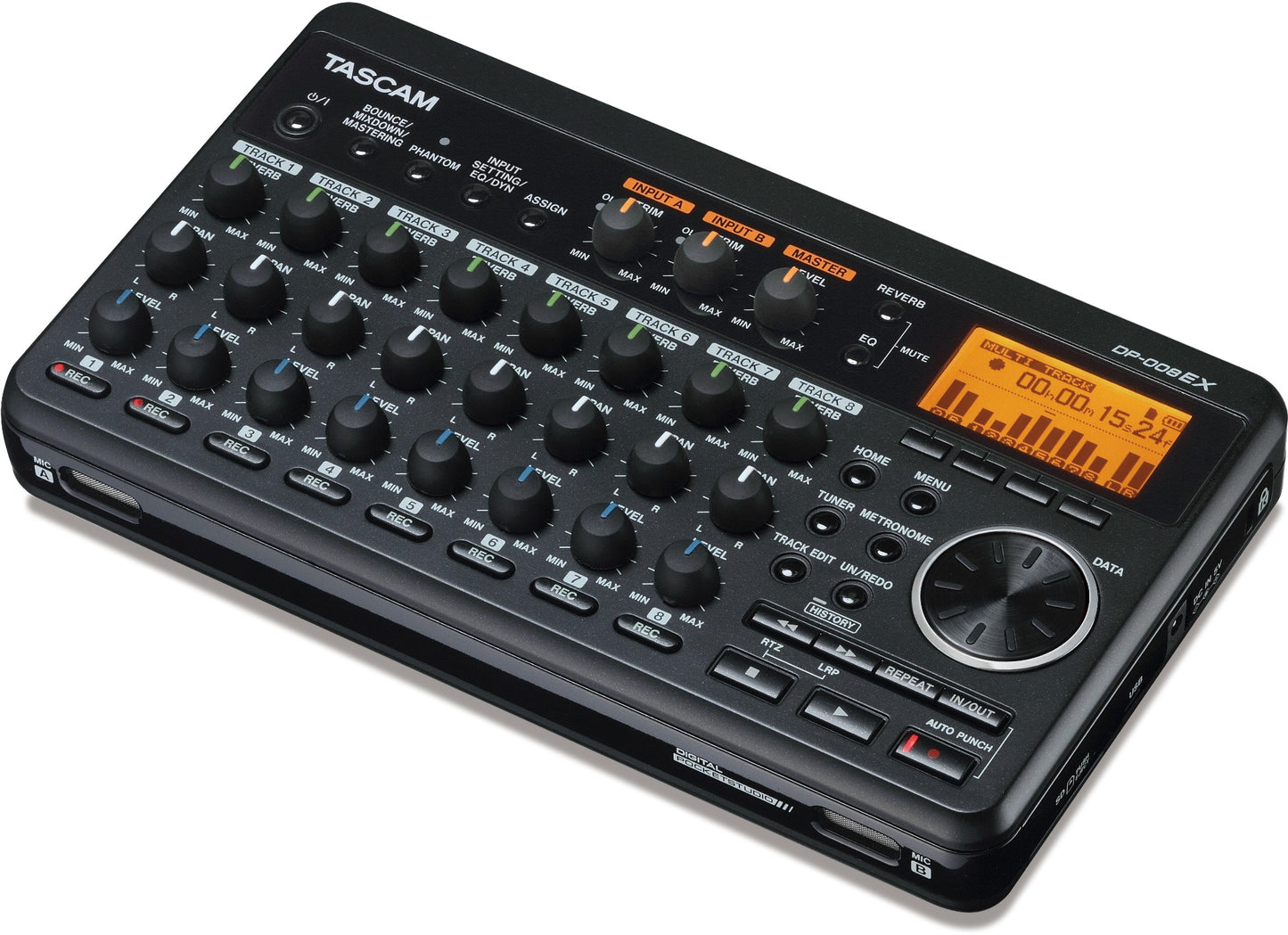 Tascam DP-008EX 8-Track Digital Pocketstudio Multi-Track Audio Recorder