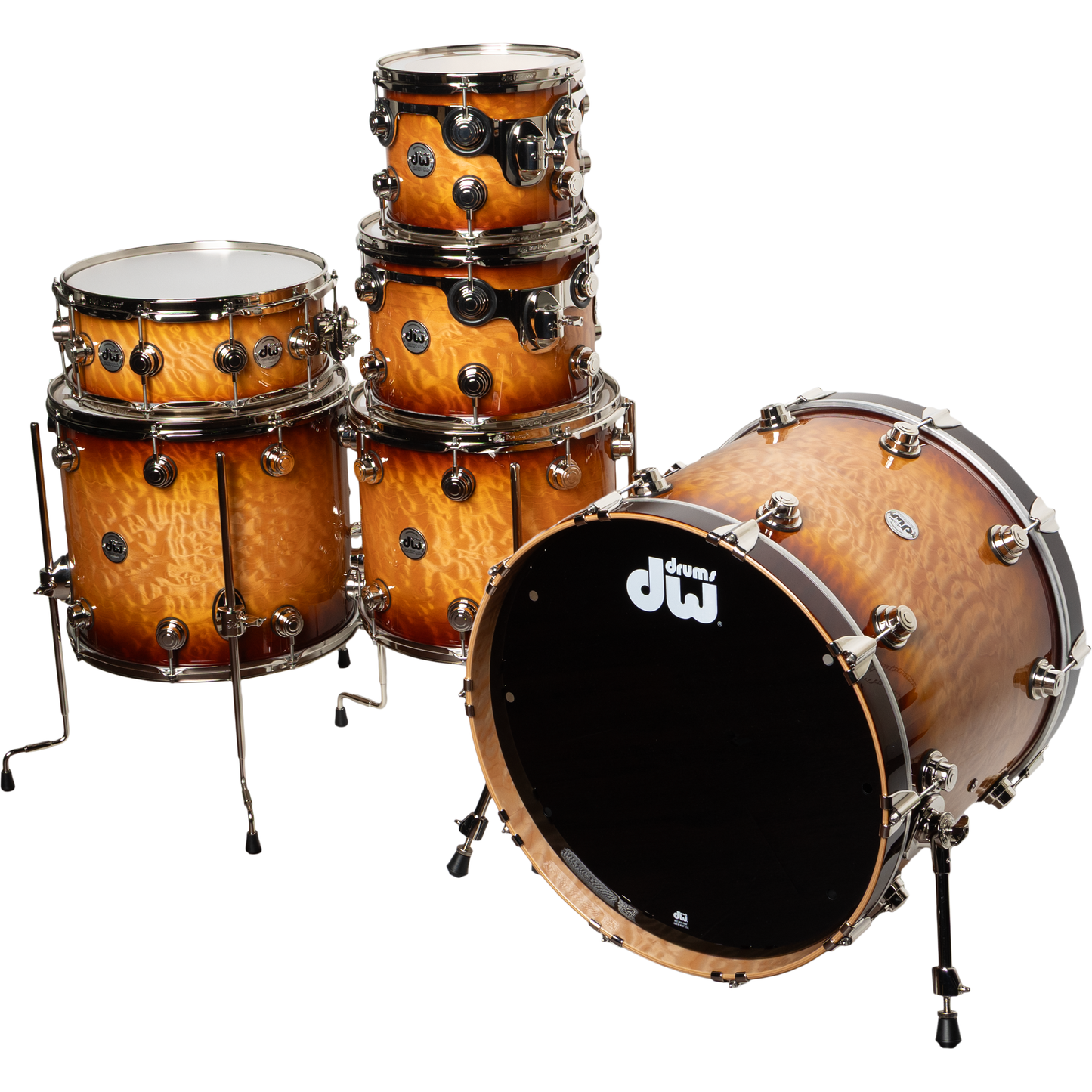 Drum Workshop 6-Piece Collectors Series Maple 333 Shell Kit - Almond Burst