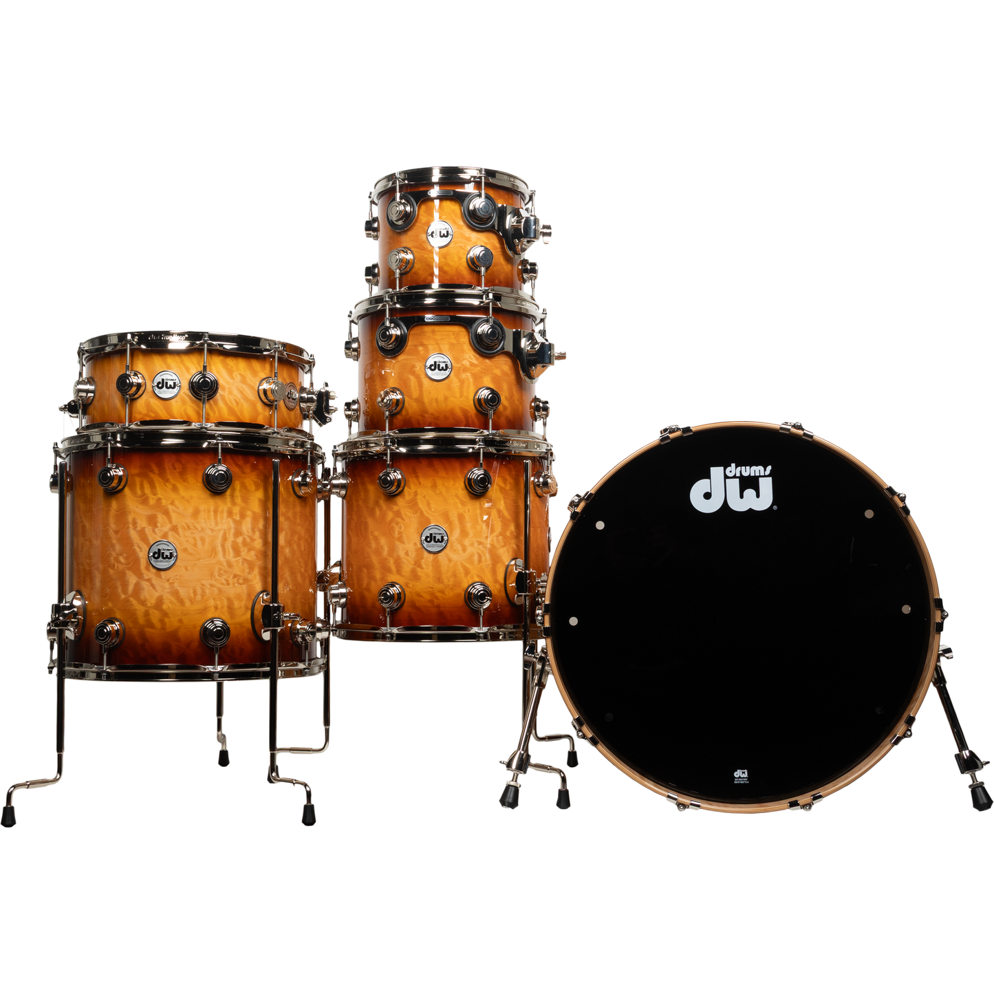 Drum Workshop 6-Piece Collectors Series Maple 333 Shell Kit - Almond Burst
