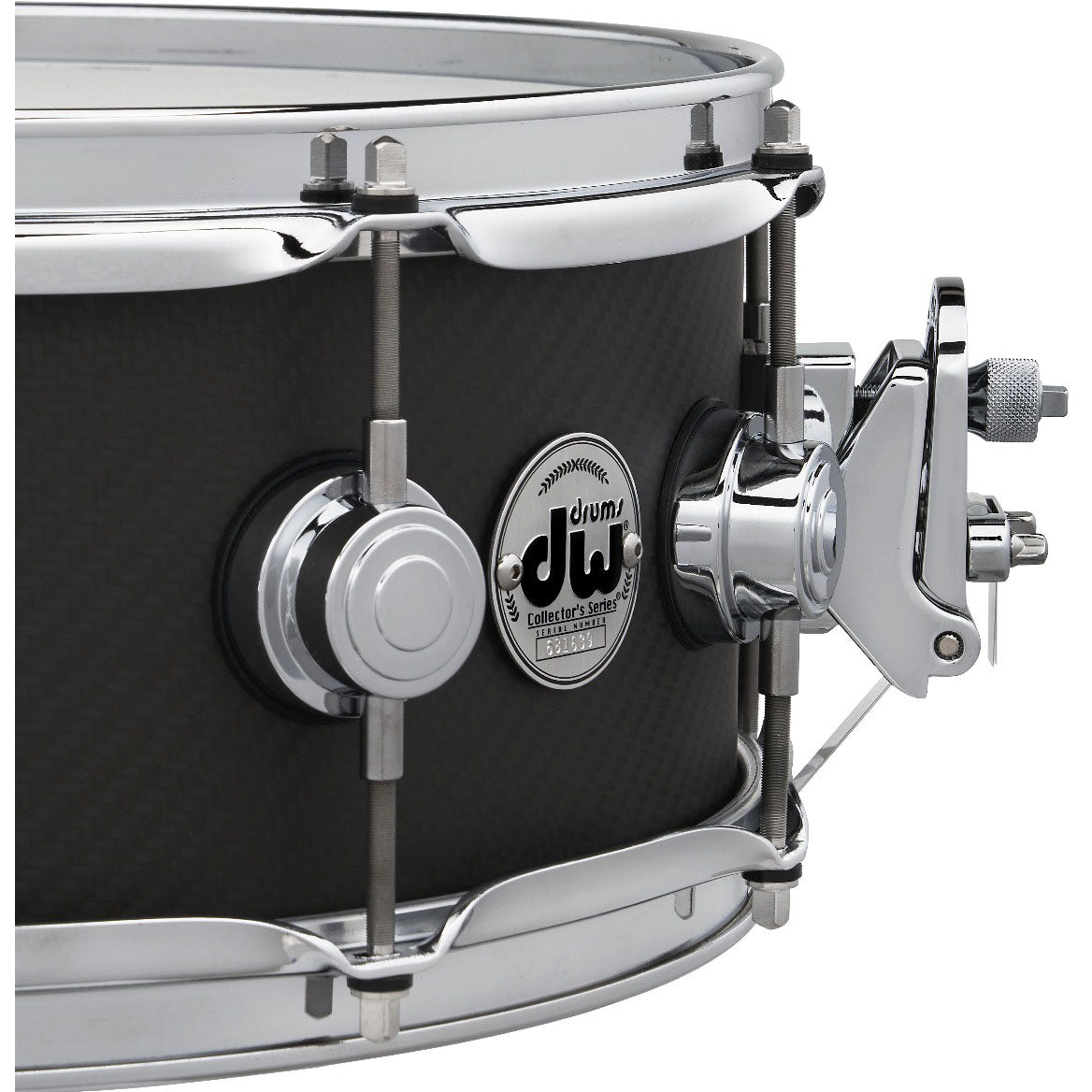 Drum Workshop DRVF6514SVC 6.5x14” Snare Drum - Carbon Fiber
