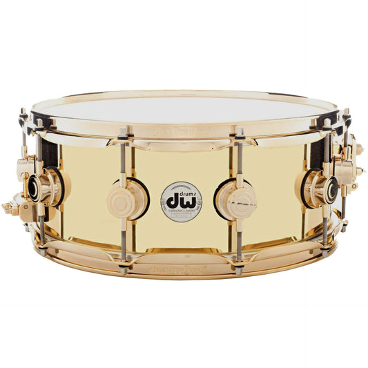 Drum Workshop Collectors Series 5.5x14 Snare Drum - Polished Brass Shell