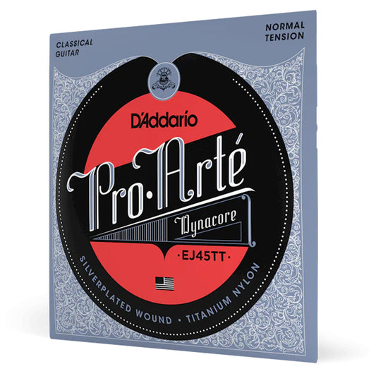 D’addario Pro Arte Dynacore Titanium Trebles Classical Guitar Strings Normal Tension