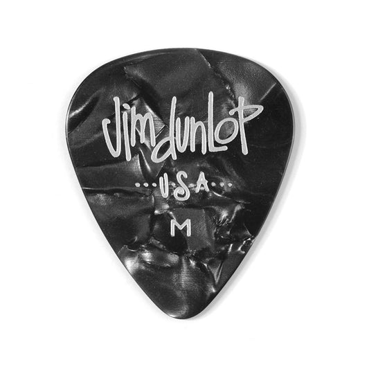 Dunlop 483P02MD Black Pearl Classic Pack 12 Picks