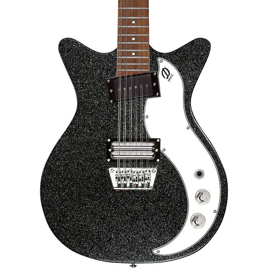 Danelectro 59X12 Black Metalflake 12 String Electric Guitar