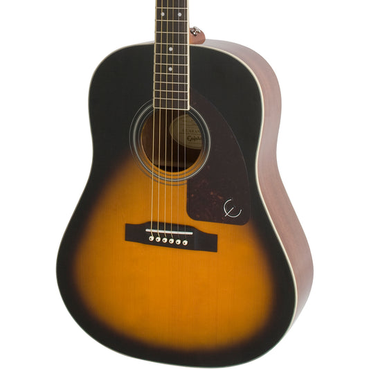 Epiphone J-45 Studio Solid Top Acoustic Guitar in Vintage Sunburst