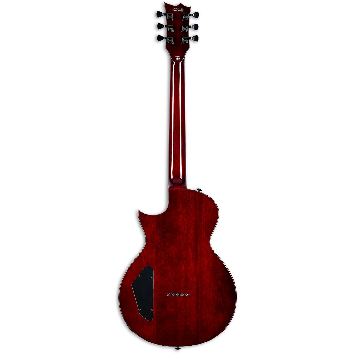 ESP 6 String LTD EC-201FT Electric Guitar - See-Thru Black Cherry, Right