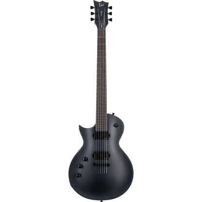 ESP LTD EC-1000 Baritone Left Handed Electric Guitar, Charcoal Metallic Satin