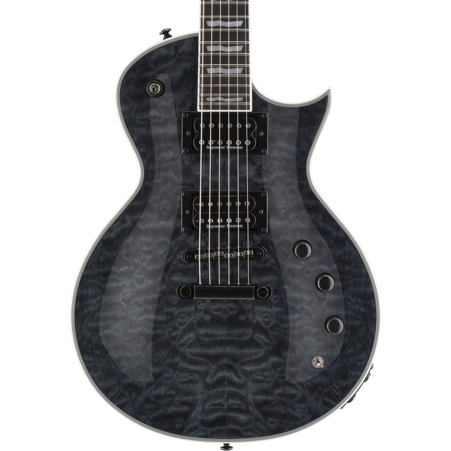 ESP LTD EC-1000 Piezo Electric Guitar, See Thru Black