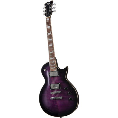 ESP LTD EC-256FM STPSB Electric Guitar, See Thru Purple Sunburst