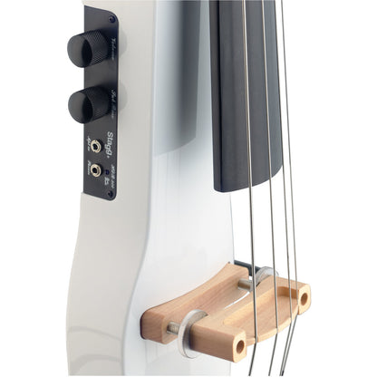 Stagg ECL44WH - 4/4 Electric Cello w/ Bag  - White