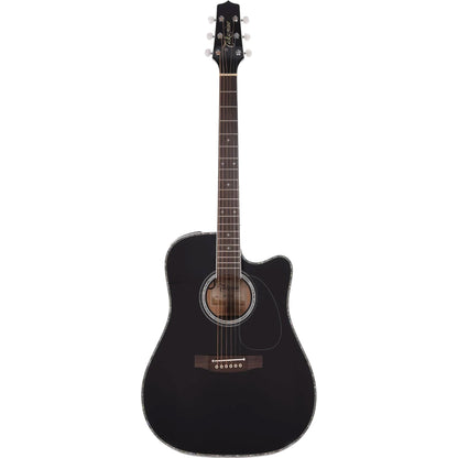 Takamine Legacy Series EF341DX Dreadnought Acoustic Electric Guitar, Black