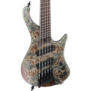 Ibanez EHB1505MSBIF EHB Ergonomic Headless 5-String Bass, Black Ice Flat