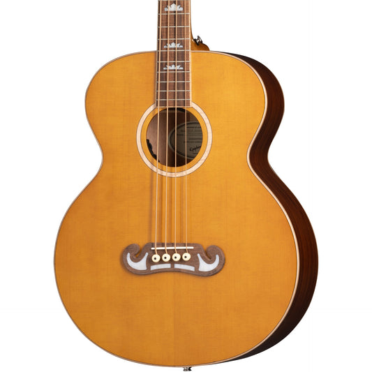 Epiphone El Capitan J-200 Acoustic Studio Bass in Aged Vintage Natural