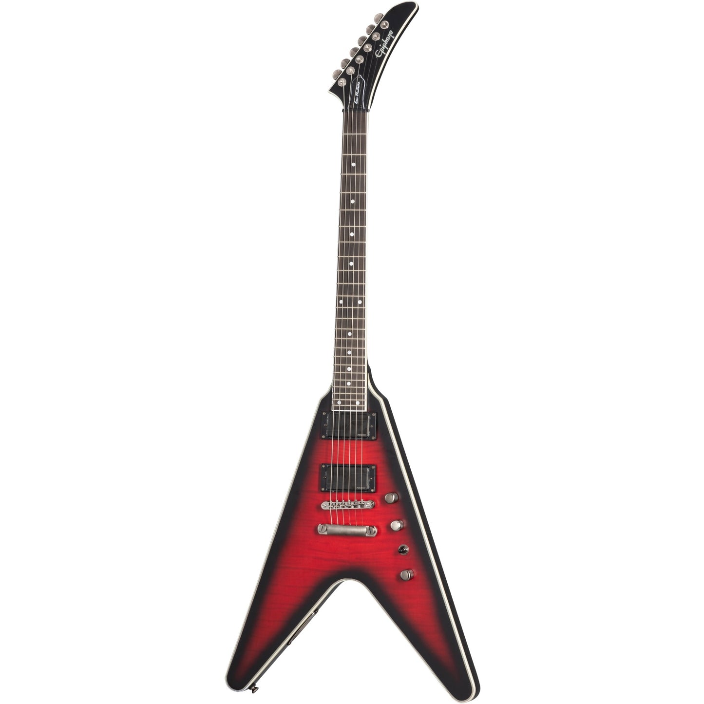 Epiphone Dave Mustaine Flying V Prophecy Electric Guitar - Aged Dark Red Burst